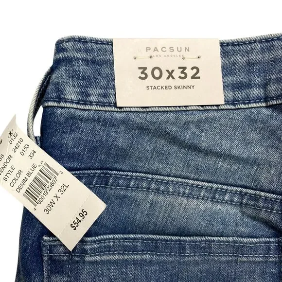 Pacsun Stacked Skinny Comfort Stretch Ripped JeansMen’s30x32 New MSRP: $ 54